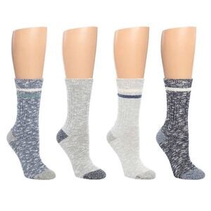 Bearpaw NWT 4 Pairs Ladies Boot Socks. Size 5-10 Ladies Shoe Size.